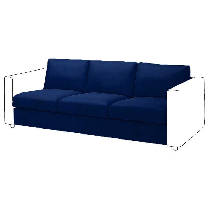 Vimle 3-seat Sofa bed Element Cover