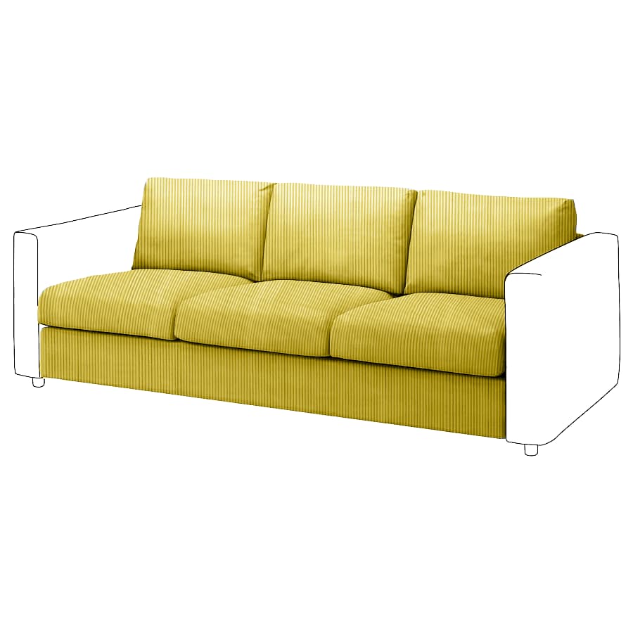 Vimle 3-seat Sofa bed Element Cover