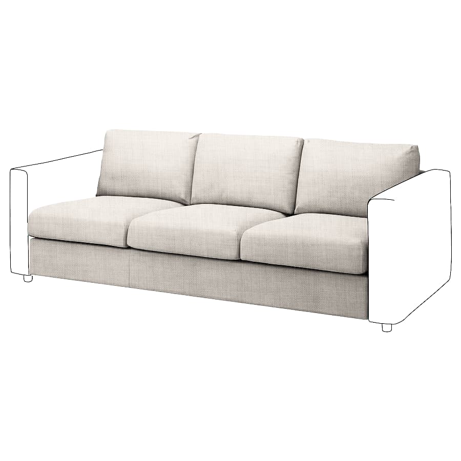 Vimle 3-seat Sofa bed Element Cover