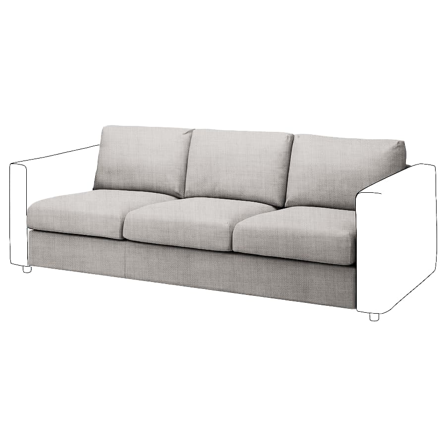 Vimle 3-seat Sofa bed Element Cover
