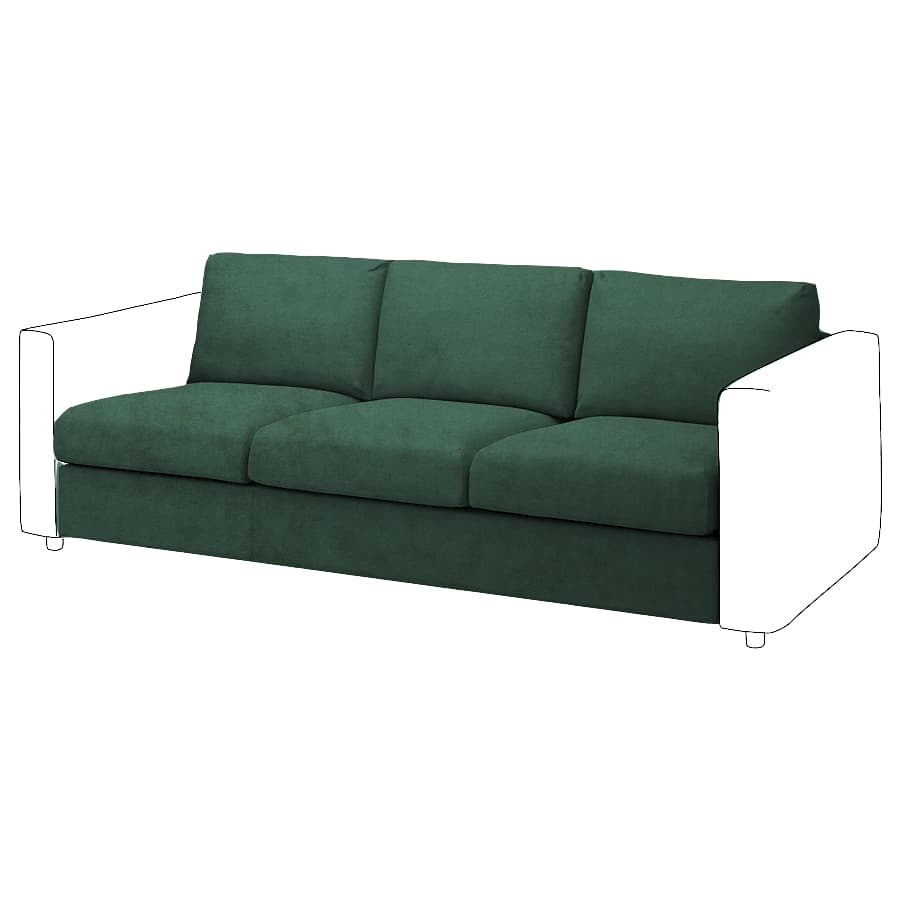 Vimle 3-seat Sofa bed Element Cover