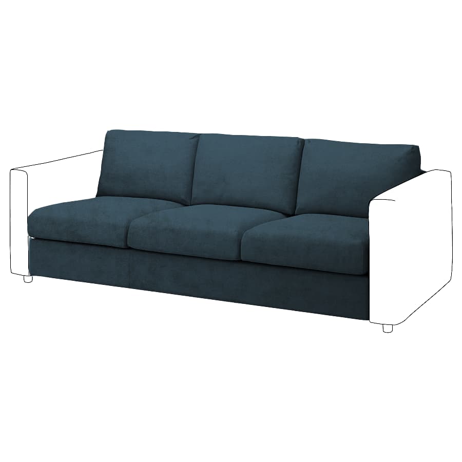 Vimle 3-seat Sofa bed Element Cover