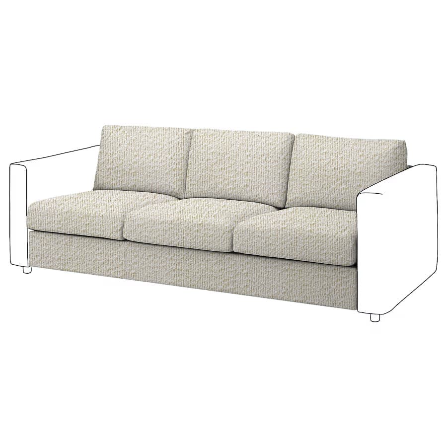 Vimle 3-seat Sofa bed Element Cover