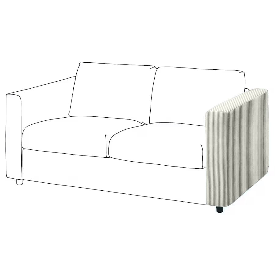 Vimle smalle armleuning hoes