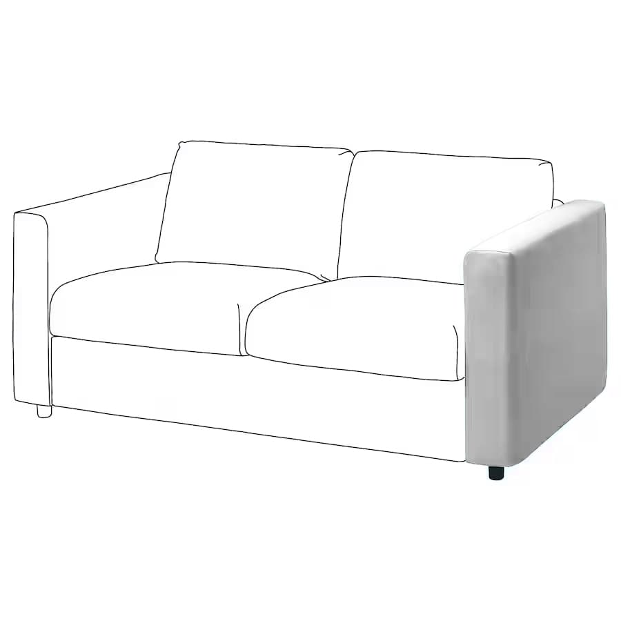 vimle small armrest white