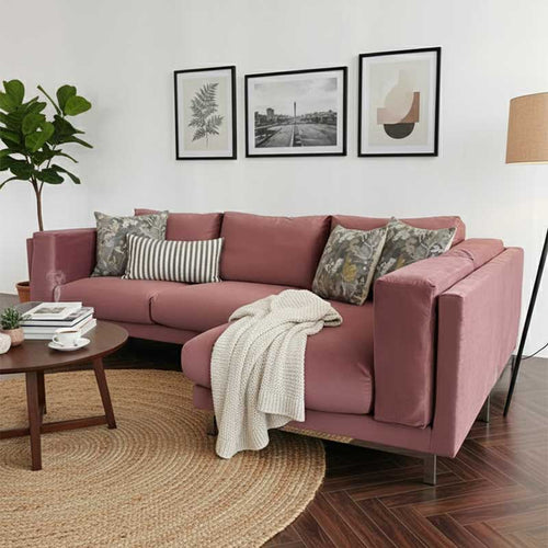 Nockeby 3-zits hoes met chaise longue rechts