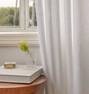 100% lin rideaux norsemaison blanc pichi