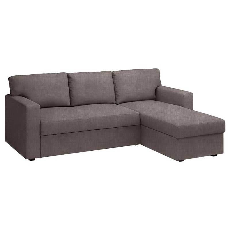 Bårslöv 3-seat Sofa bed with chaise longue left cover
