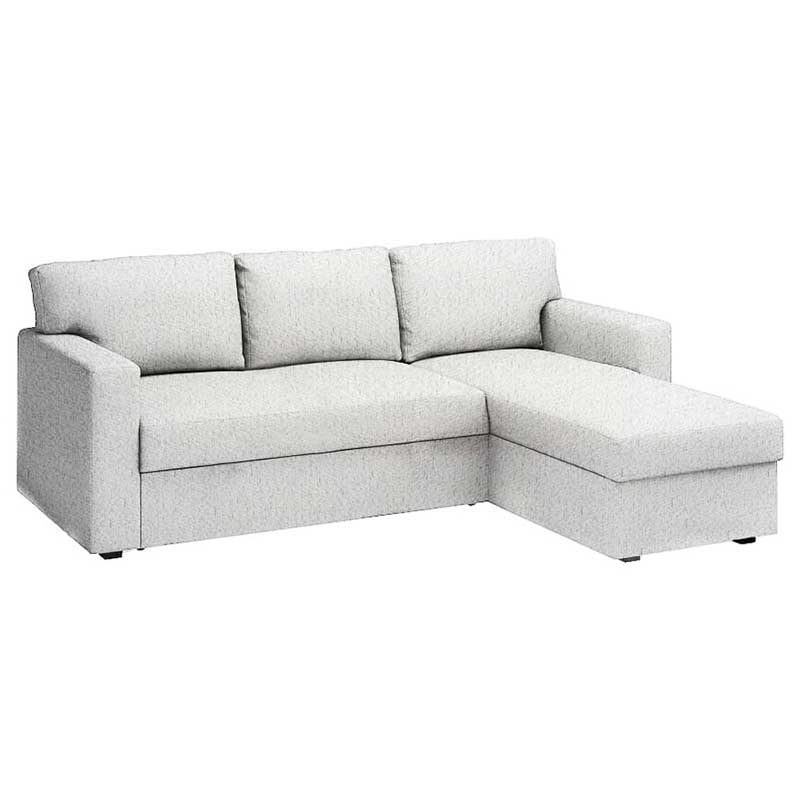 Bårslöv 3-seat Sofa bed with chaise longue left cover