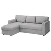 Bårslöv 3-zits Slaapbank met chaise longue rechts Hoes