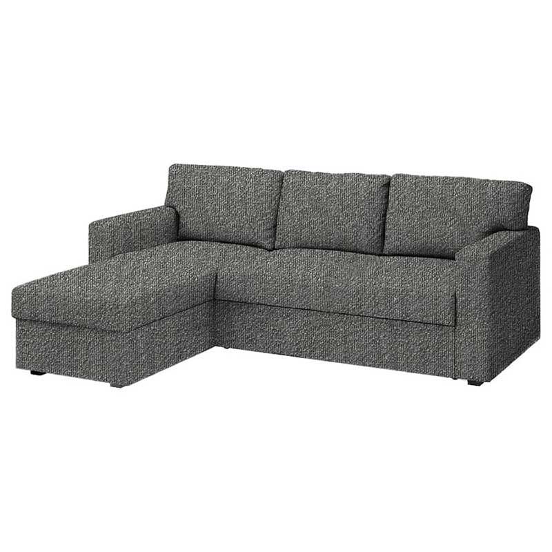 Funda para sofá cama de 3 plazas con chaise longue derecha Bårslöv