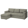 Bårslöv 3-zits Slaapbank met chaise longue rechts Hoes