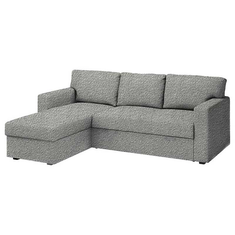 Funda para sofá cama de 3 plazas con chaise longue derecha Bårslöv