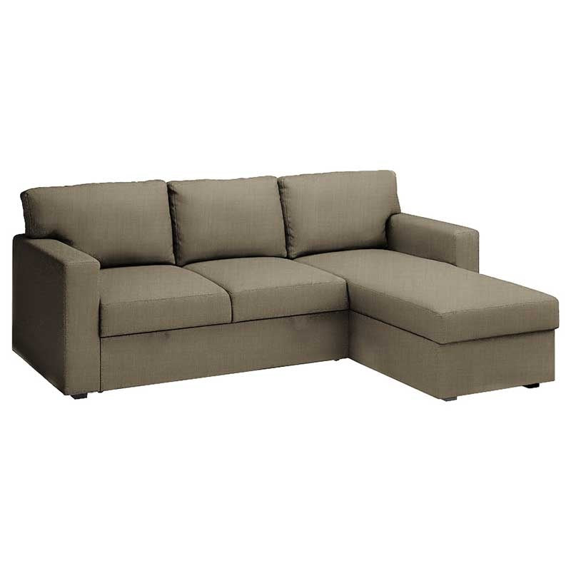 Bårslöv 3-seat Sofa bed with chaise longue left cover