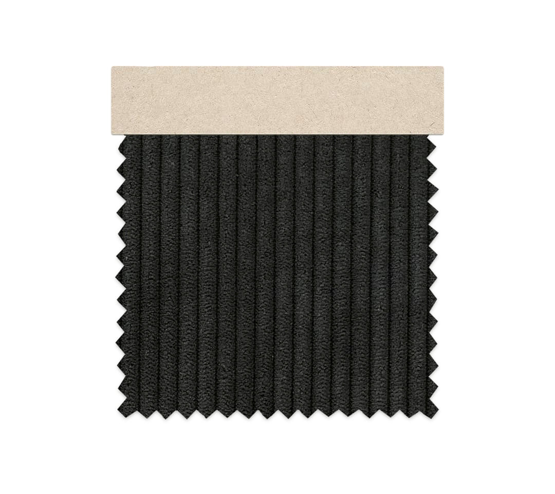 Kivik 5-zits Hoekbank Hoes (2+3) Corduroy Corduroy Zwart Antraciet #21 Corduroy-Zwart-21 — Norsemaison