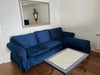 Ektorp 3 zits Hoes met Chaise Longue – Fluweel Blauw #66 2024
