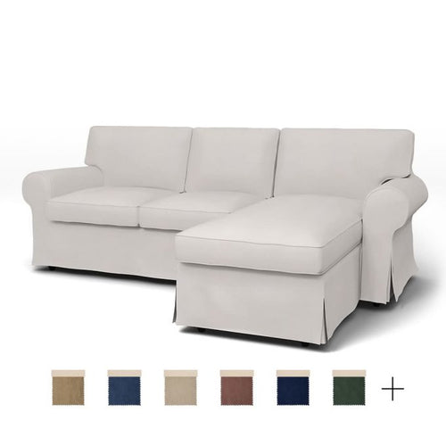 Funda de 3 asientos Ektorp con Chaise Longue