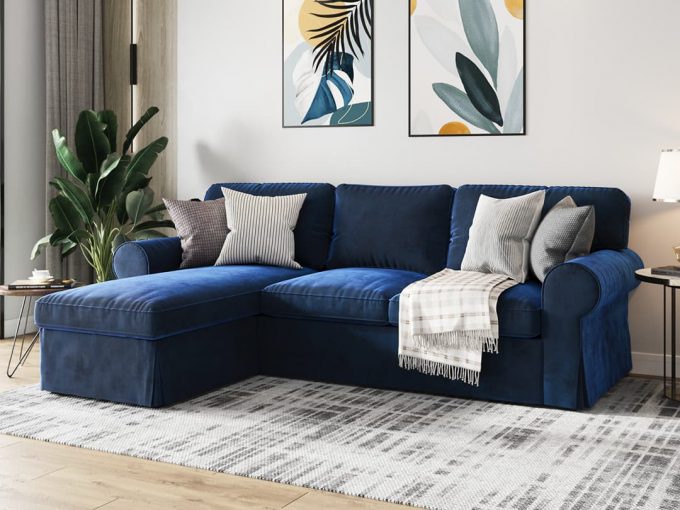 Ektorp 3-seat sofa cover with chaise longue