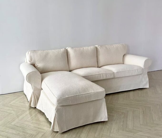 Ektorp 3-seat sofa cover with chaise longue