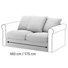 Grönlid 2-Sitzer Bettsofa Bezug