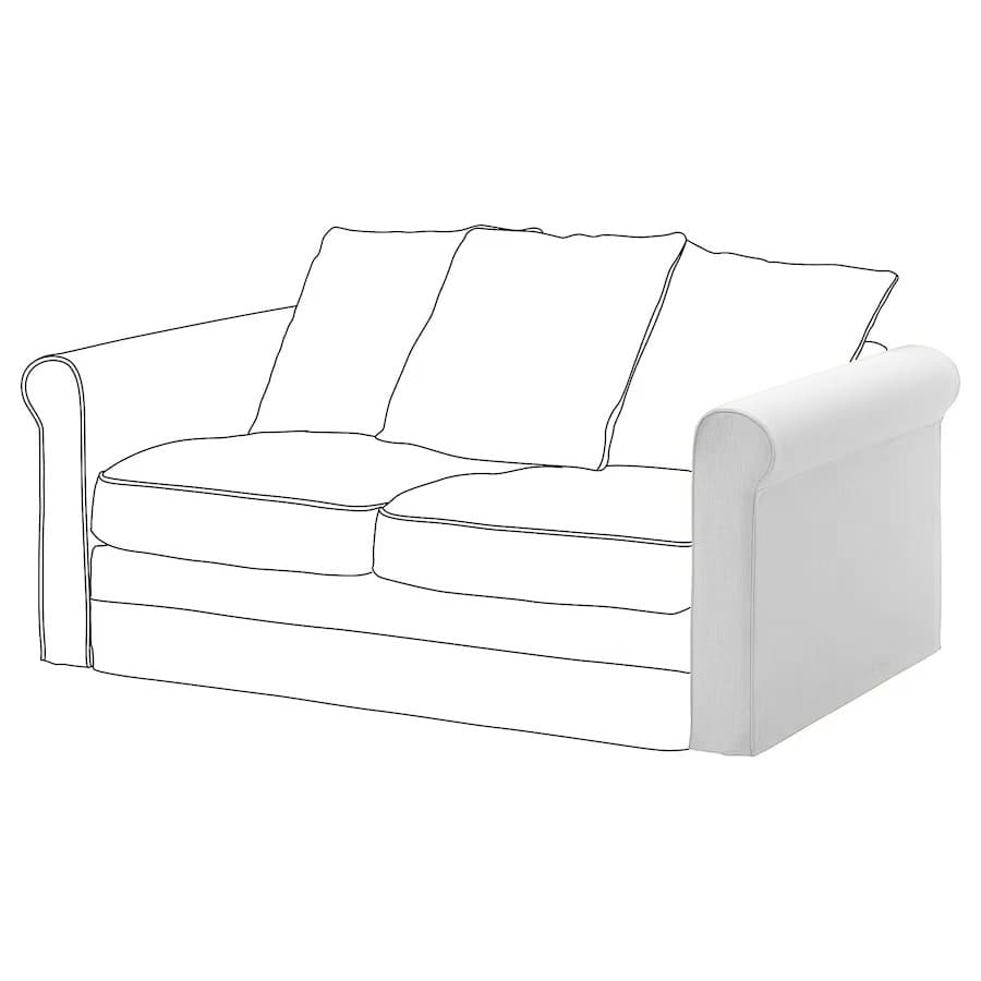 Grönlid armrest White