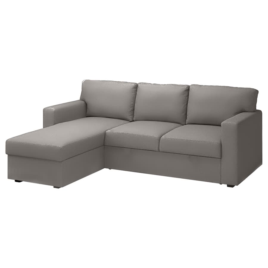 Ikea Barslov 3 seater with chaise grey
