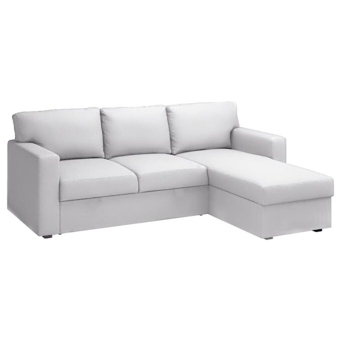 Bårslöv 3-zits Slaapbank met chaise longue links hoes