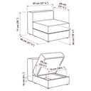 Jättebo 1,5-zitselement Hoes