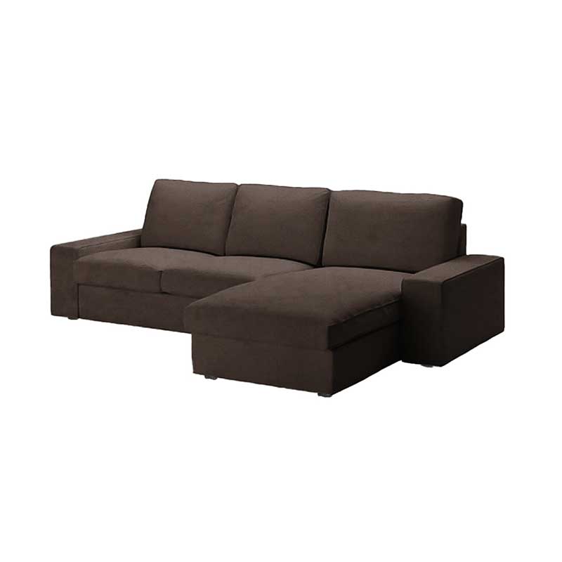 Kivik 2-zits met Chaise Longue Hoes - Fluweel Caramel #10 Kivik-2-seater-with-Chaise-Fluweel-Caramel-10 — Norsemaison