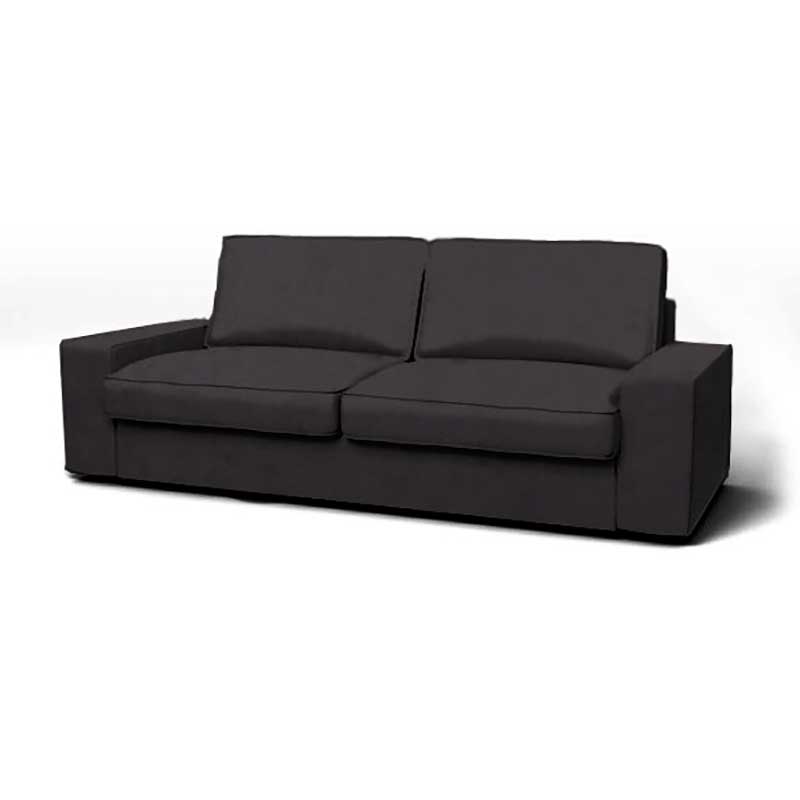 Kivik 3-zits Hoes - Fluweel Donkergrijs #53 Kivik-3-seater-Fluweel-Donkergrijs-53 — Norsemaison