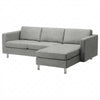 Funda Landskrona de 3 plazas con chaise longue derecha
