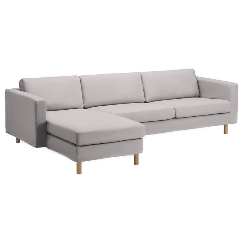 Landskrona 4-zits met chaise longue links Hoes Landskrona-4-seater-with-chaise-links-grey — Norsemaison