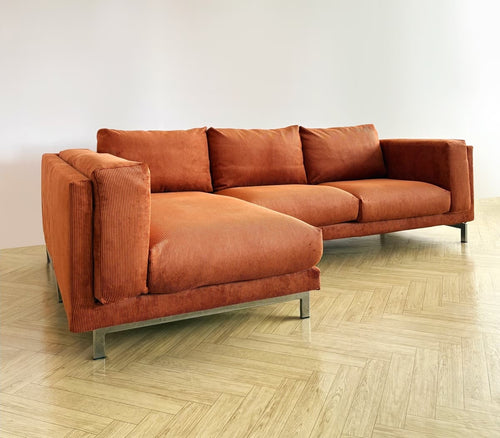 Nockeby 3-zits hoes met chaise longue links