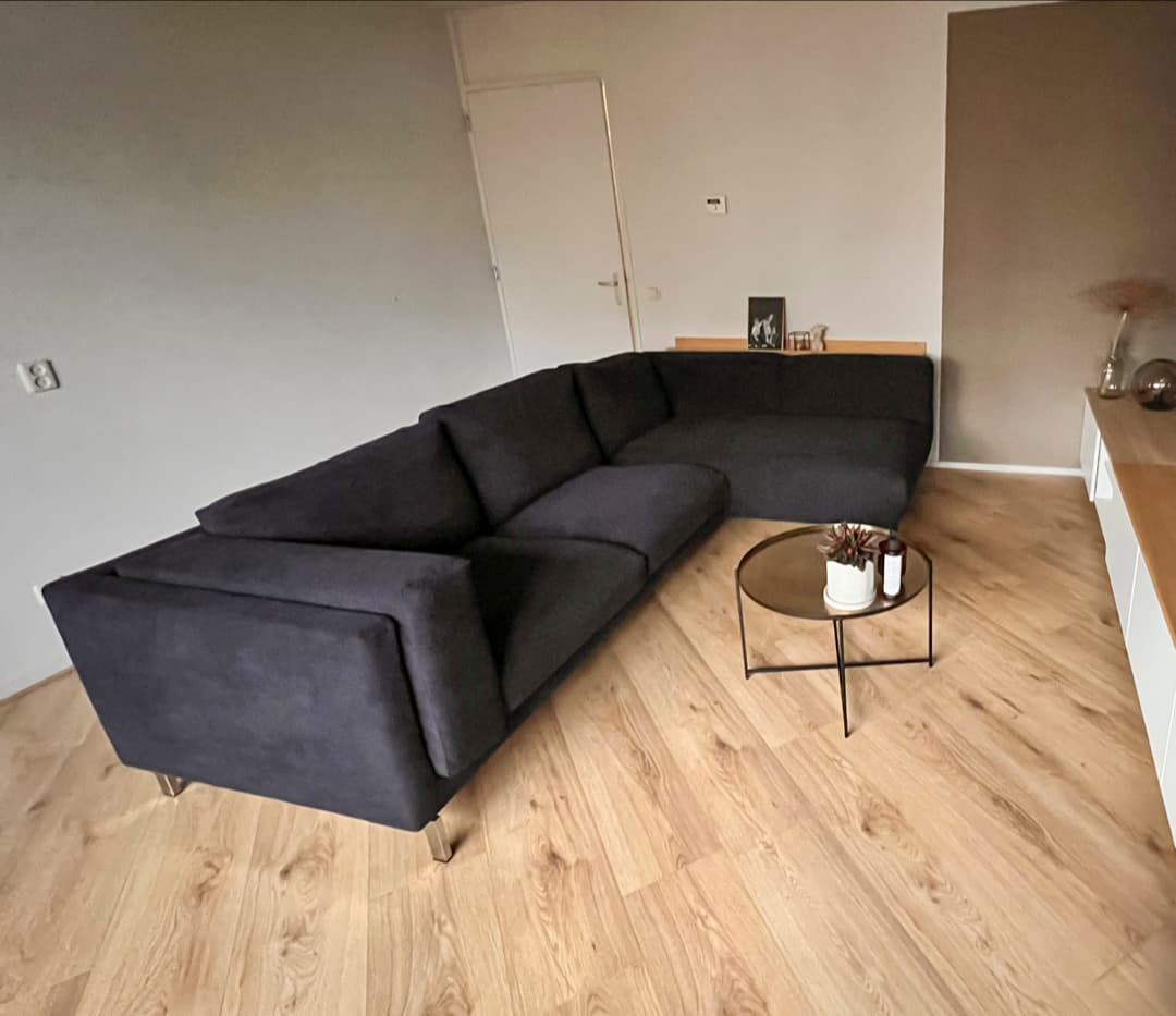 IKEA Nockeby voetenbank hoes van Norsemaison in Chenille Antraciet