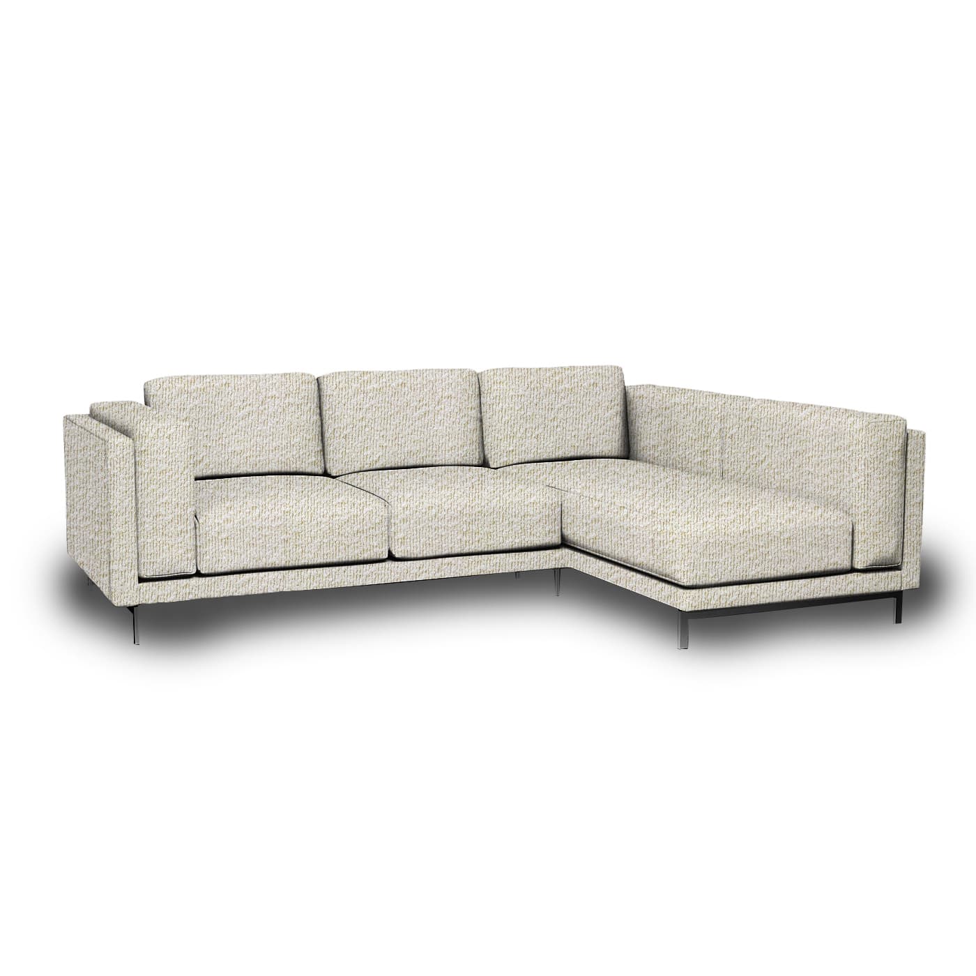 Funda para sofá de 3 plazas Nockeby con chaise longue derecha