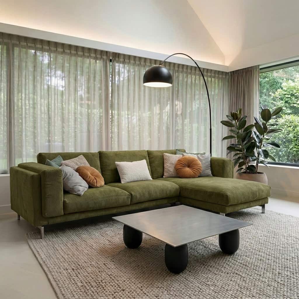 Nockeby 3-zits hoes met chaise longue rechts