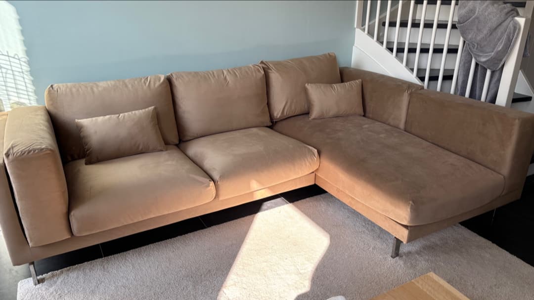 Funda para sofá de 3 plazas Nockeby con chaise longue derecha