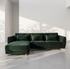 Fodera Slatorp 3 posti con chaise longue a sinistra