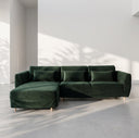 Fodera Slatorp 3 posti con chaise longue a sinistra