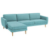 Smedstorp 4-zits met chaise longue links hoes