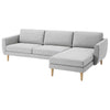 Smedstorp 4-seat with chaise longue right cover