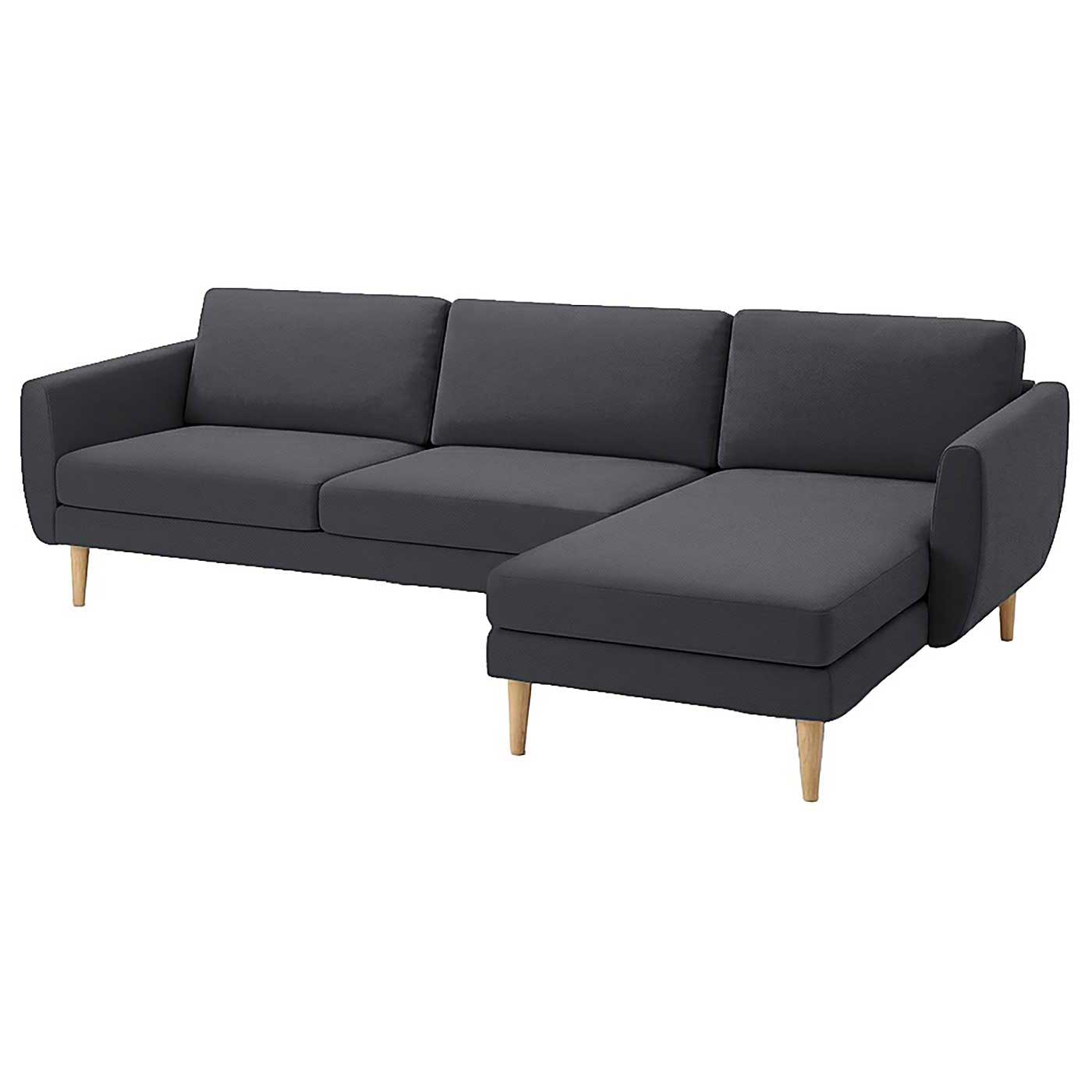 Smedstorp 4-seat with chaise longue right cover