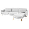 Smedstorp 4-seat with chaise longue right cover