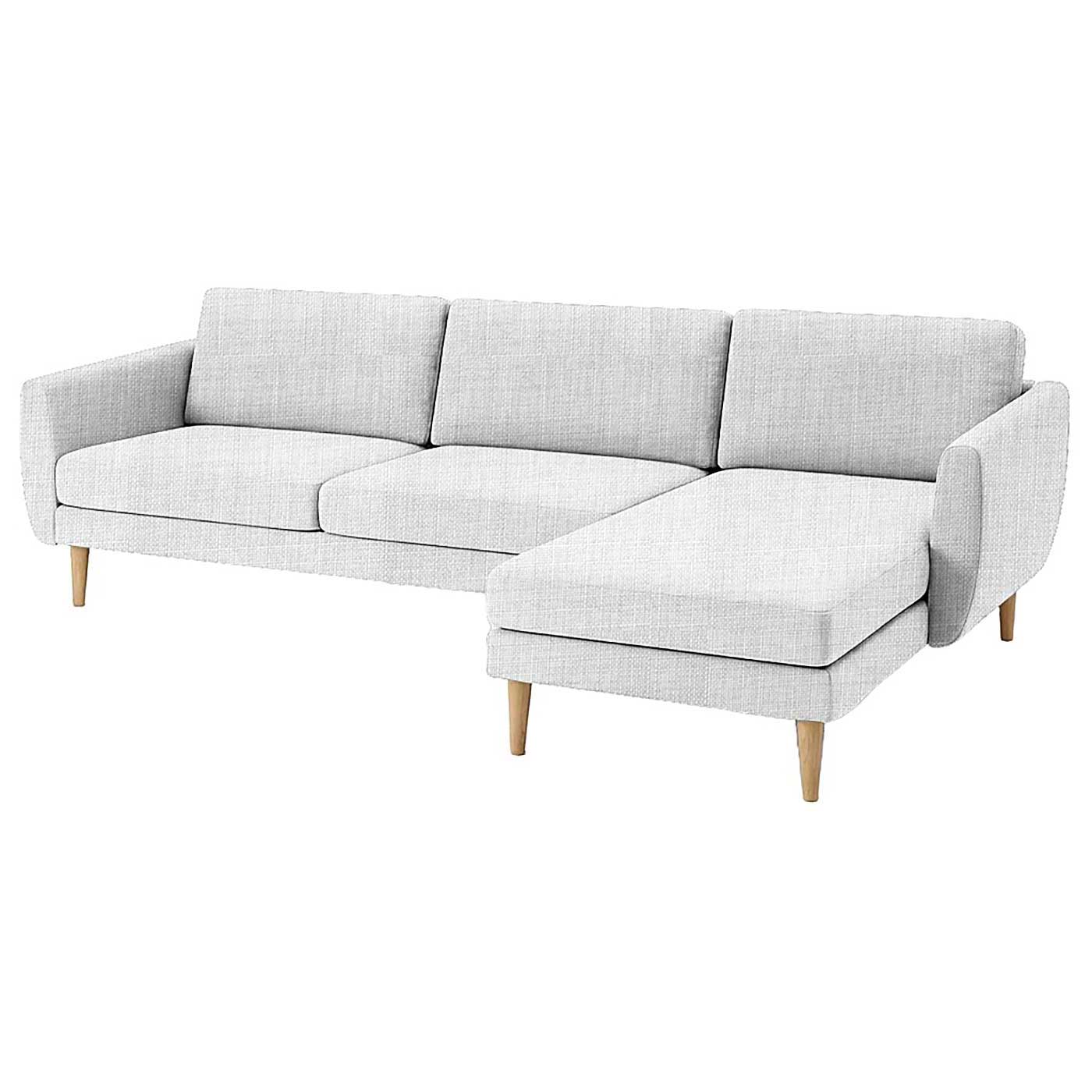 Smedstorp 4-seat with chaise longue right cover
