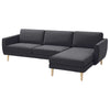 Smedstorp 4-seat with chaise longue right cover