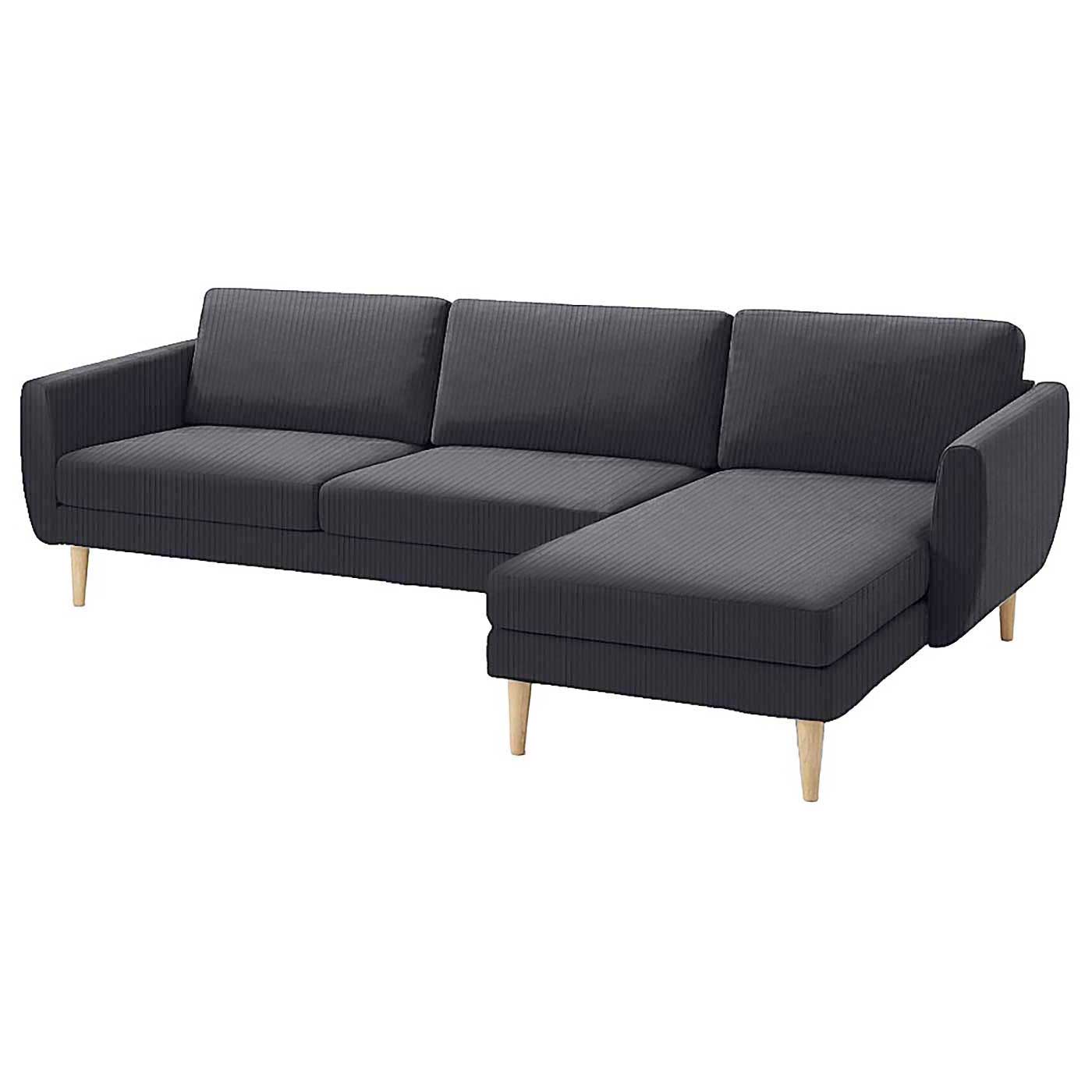 Smedstorp 4-seat with chaise longue right cover