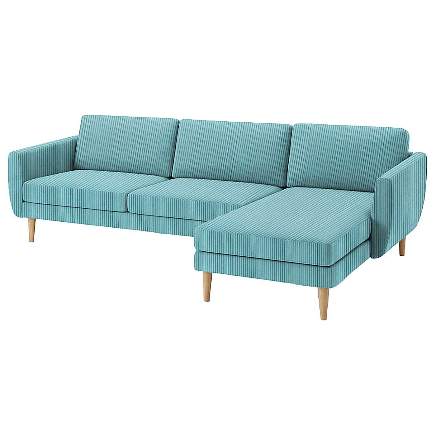 Smedstorp 4-seat with chaise longue right cover