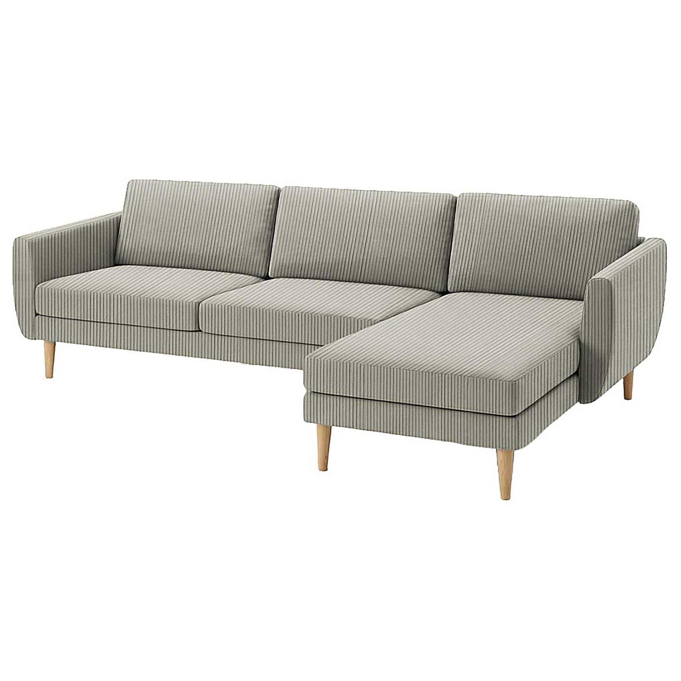 Smedstorp 4-seat with chaise longue right cover