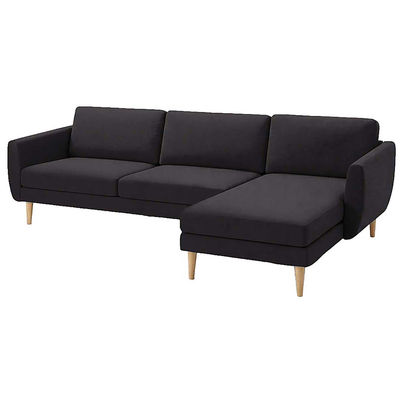 Smedstorp 4-seat with chaise longue right cover