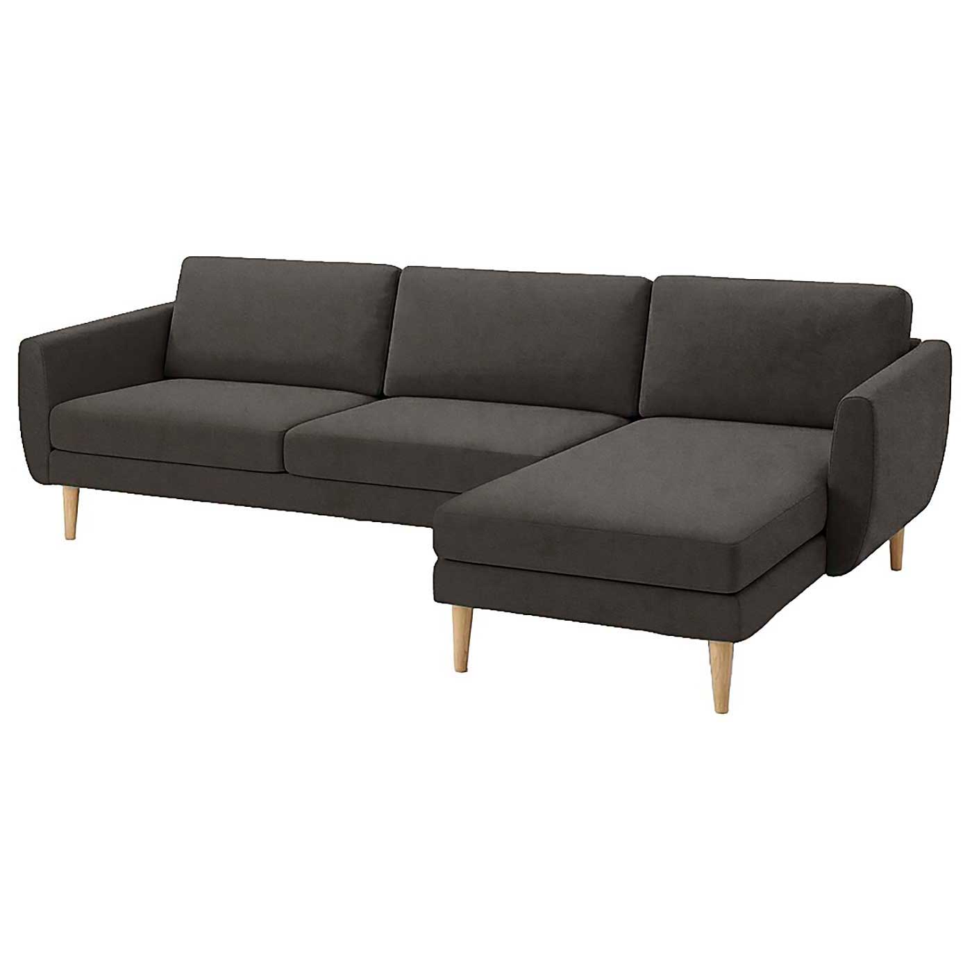 Smedstorp 4-seat with chaise longue right cover